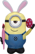 National Tree Company Inflatable Easter Despicable Me Minion Decoration, Self Inflating, Plug in, Easter