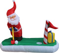 5 FT Santa Claus Playing Golf Christmas Inflatable / Outdoor/Indoor, Built-in LED Lights, Self-Inflating,