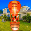 Onory 7FT Thanksgiving Inflatable Turkey with Built-in LED Lights / Outdoor Thanksgiving Decoration, Hot Air