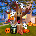8 Ft Halloween Inflatables Outdoor Decorations - Outdoor Spooky Halloween Tree with Blow up Ghosts, Eyeballs,