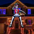 10FT Halloween Inflatables Outdoor Decoration Giant Sitting Pirate Skeleton / Creepy Blow Ups Pirate with